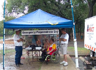 REACT operates K5BCR Special Event Ham Radio Station